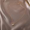 Imitation Pearl Geometric Simple Design Thin Necklace Collarbone Chain for Women Girl