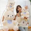 Bib Cat Dog Bear Plush Toy Stuffed Doll Cartoon Bedroom Decoration Kids Gift