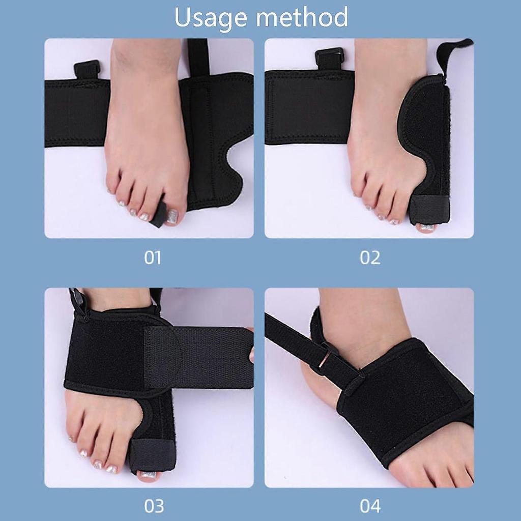Bunion Corrector Splints with Adjustable Toe Alignment and Memory Steel Support for Day and Night Relief
