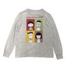 Takihyo Chibi Pajama Sweatshirt and Mini Fleece and Cotton Featuring Momoko and Gray Women's Maruko-chan Set, Pants, Blend, Sakura, Hanawa-kun,