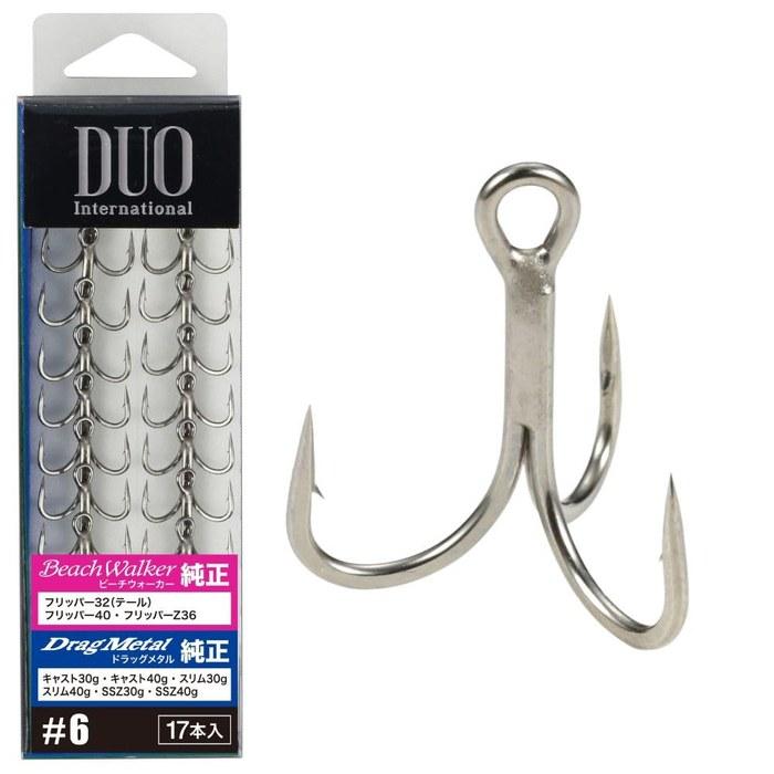 DUO Saltwater Genuine Treble Hooks 17pcs #6