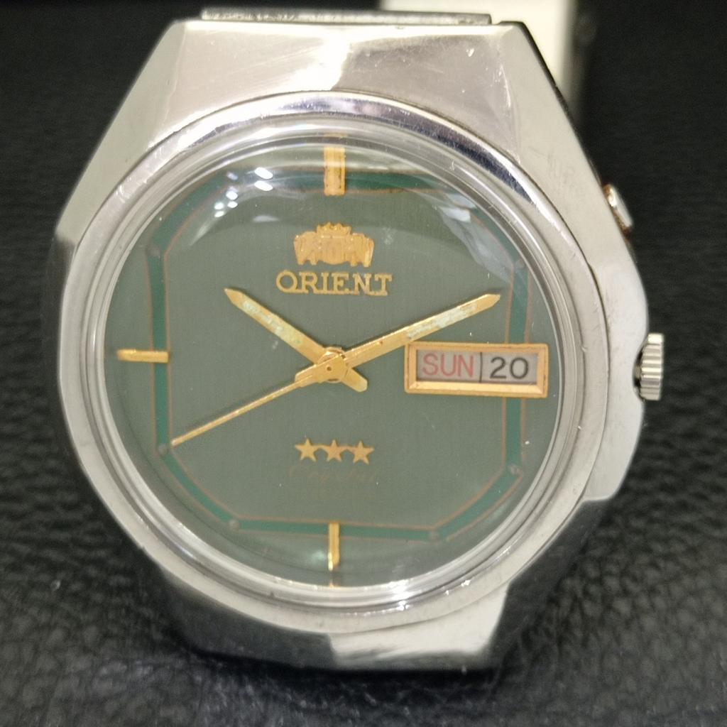 GENUINE VINTAGE ORIENT AUTOMATIC 46941 JAPAN MENS ORIGINAL DIAL WATCH a701897-5 R207-a701897