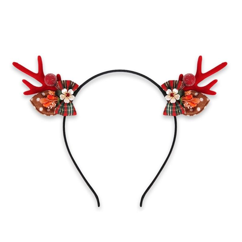 

Plastic Reindeers Antlers Headpiece For Kids Adults Festives Costume Party Decorations Comfortable Wear