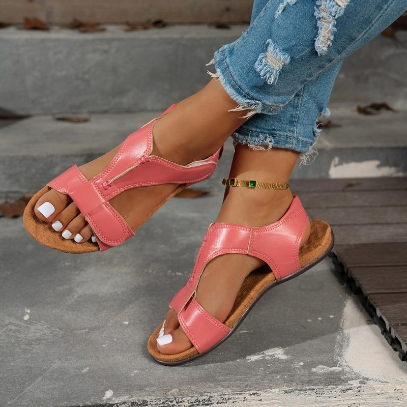 New Style Casual Sandals, Flat-bottomed, Retro-style Casual Beach Shoes, Women's Shoes Devotion