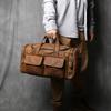 NZPJ Retro Men's Hand Luggage Bag Leather Travel Bag Top Layer Cowhide Large Capacity One Shoulder Messenger Bag Casual Laptop