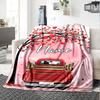 Valentine'S Day Heart Tree Red Pickup Truck Home Custom Blankets Comfortable Soft Lightweight Allseason Multipurpose Blanket For Picnics Couches