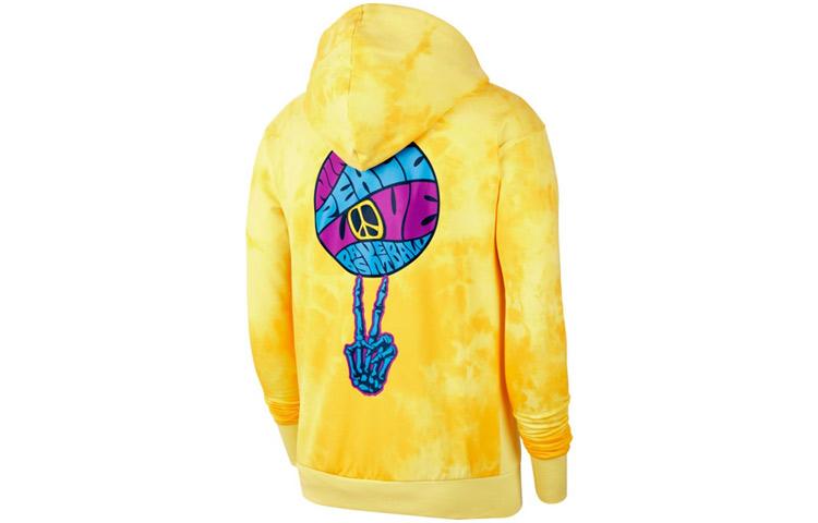 Nike Sweatshirts Men s Yellow Hooded Moderate Regular CU3618-735 L