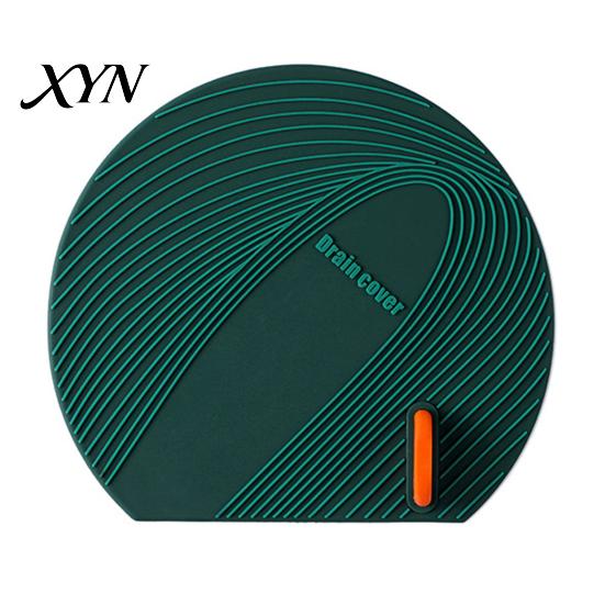 Floor Drain Cover Silicone with Handle, Universal Shower Tub Stopper, Sewer Anti-Odor Deodorizing Mat for Bathroom Kitchen Laundry Room Stopper