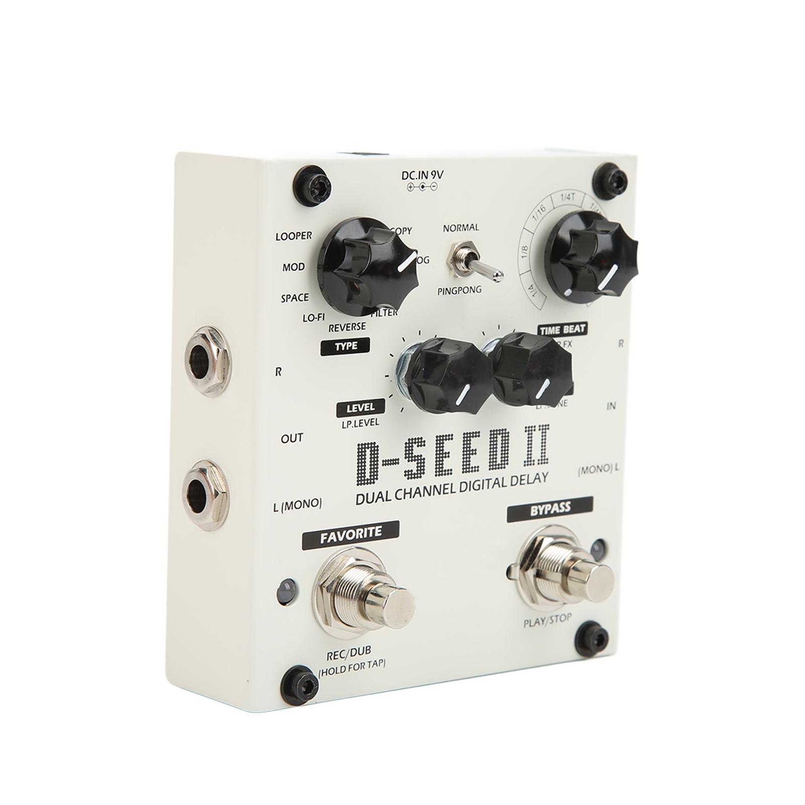 

Мультипедаль эффектов 2-канальная цифровая задержка стерео лупер 8 режимов для электрогитары