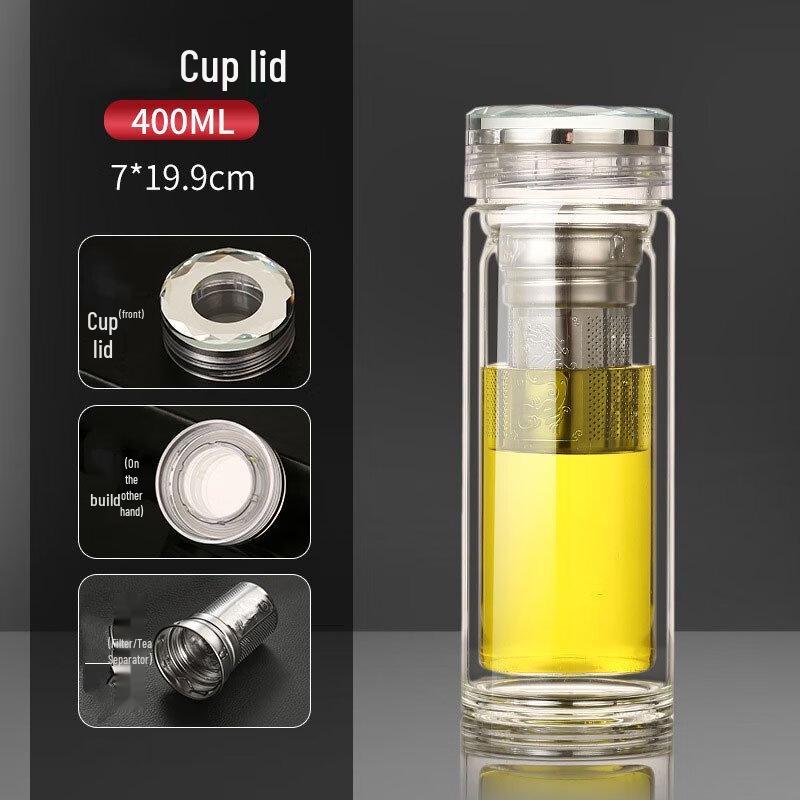 Shangqi Double Wall Glass Tea Infuser Cup