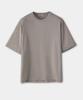 Kueo Oversized Layered Sleeve T-Shirt (Sand Grey)