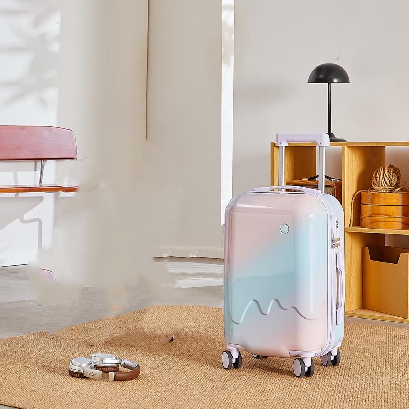 Li Shen Gradient Rainbow Sporty Carry-On Suitcase