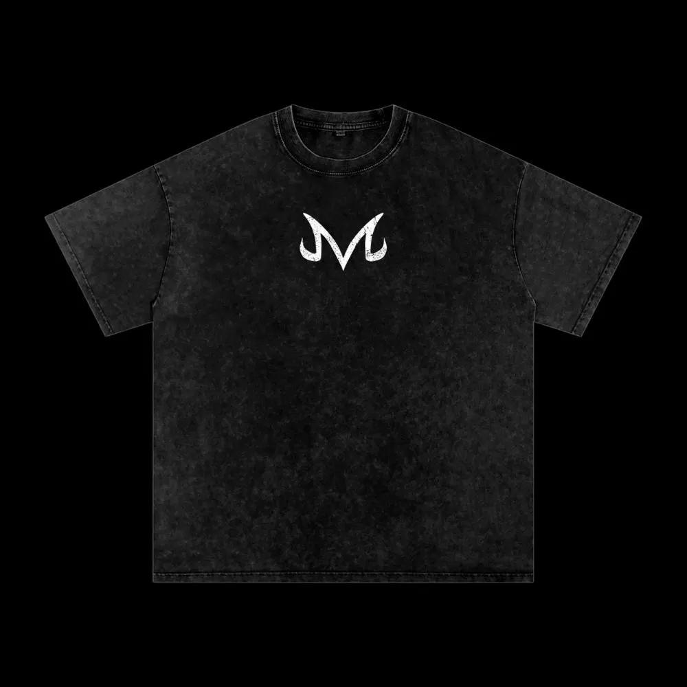 

Винтажная выстиранная футболка для мужчин с японским аниме-принтом, повседневная, свободная, мужская футболка, уличная одежда, унисекс, хлопковые футболки XL