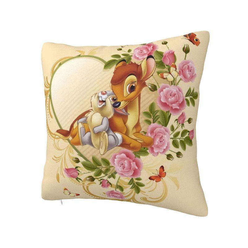 Custom Modern Disney Bambi Animated Movies Cushion Cover Soft Throw Pillow Case for Living Room