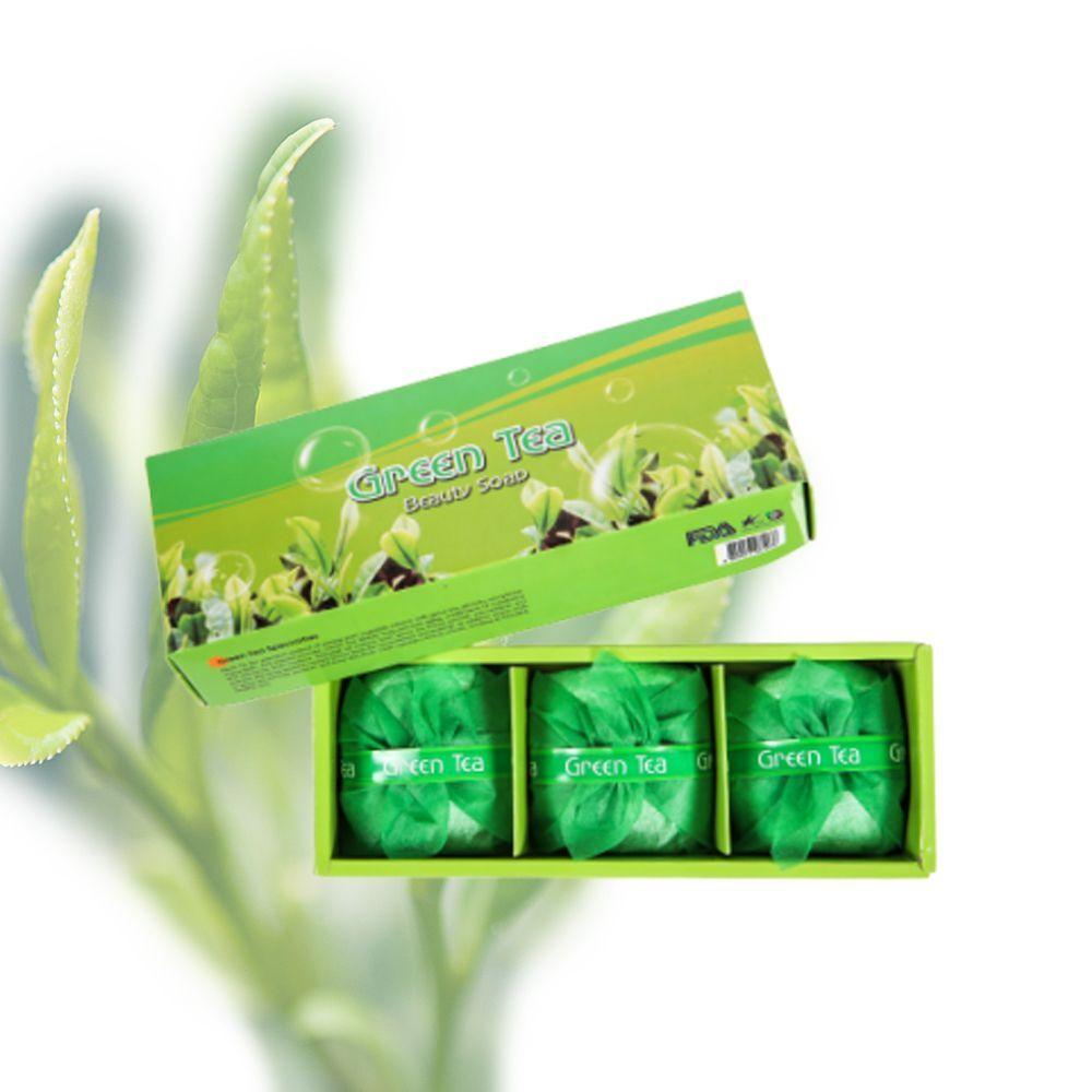 

Dasan QHDVURWC Green Tea Soap Set 100g X 3