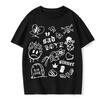Herren Sommer T-Shirt Lustige Graffiti Mode Lässig Hip Hop Streetstyle Rundhals T-Shirt Herren Kurzarm
