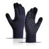 Men's Winter Alpaca Wool Touchscreen Cycling Gloves