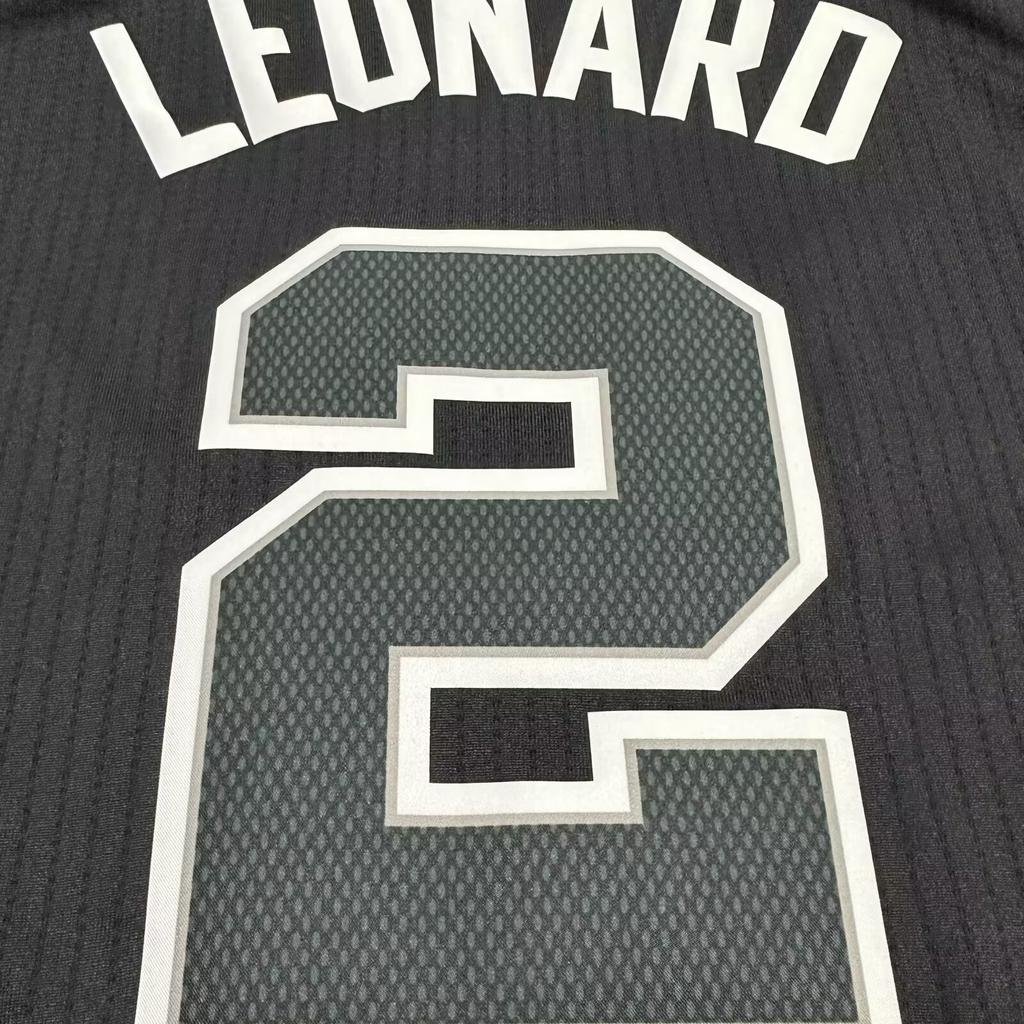 Adidas X NBA Collaboration Spurs Leonard Fashionable Versatile Number 2 Print Fan Edition Sleeveless Basketball Jersey Unisex Jersey 7470A-3HX-K91585