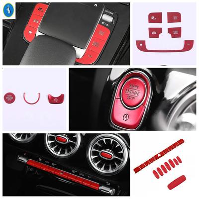 For Benz A Class W177 / GLA H247 / CLA C118 W118 / GLB X247 Center Control / Multimedia / Air AC / Armrest Box Button Cover Trim