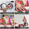 Christmas Gnome Printed Doormat Anti-Slip Bathroom Kitchen Mat Toilet Door Floor Entrance Carpet Rug