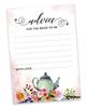 Inkdotpot Tea PartyA  Advice And Wishes Set Of 50 Bridal Shower Advice Game