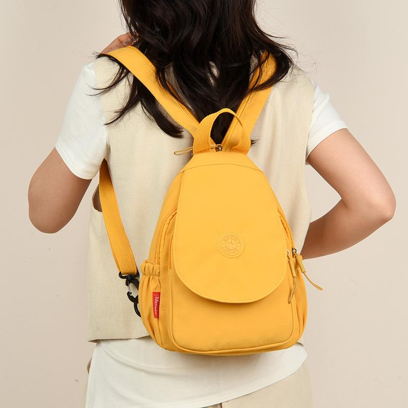 Einfarbiger Rucksack Reise Damen Schultertasche Multifunktionale Sport Brusttasche