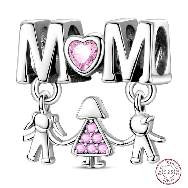 New Original Charm Bead Pendants Copper Crown Strawberry Perfume Gold Bow Fit Bracelet Necklace Women Jewelry