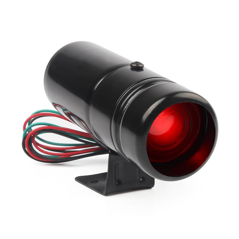 Universal 1000-11000 RPM Adjustable Tachometer Gauge Warning Shift Light Red/Blue LED Lamp Car Meter with Tach Cover