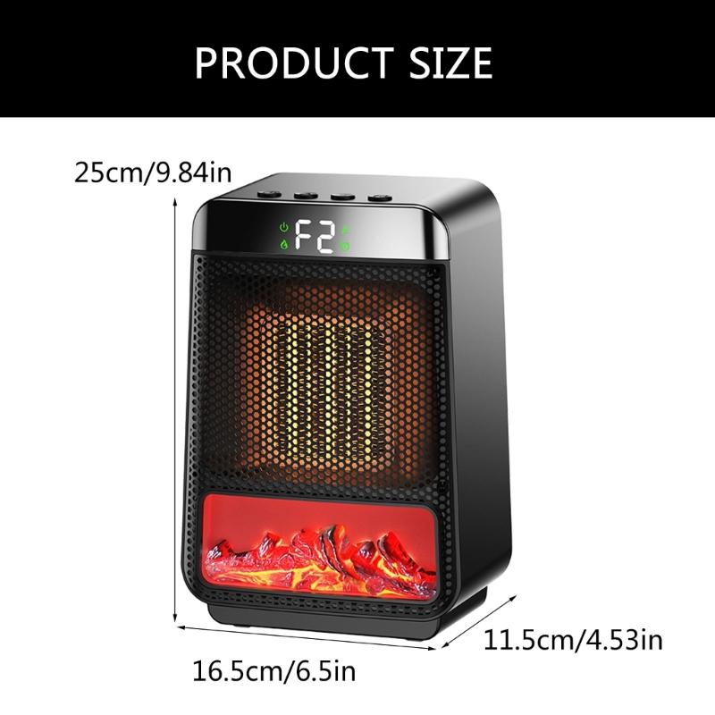 1000W Portable Electric Heater for Home Bedroom Office Electric Heater Low Consumption Warmer Heating Fan For Room