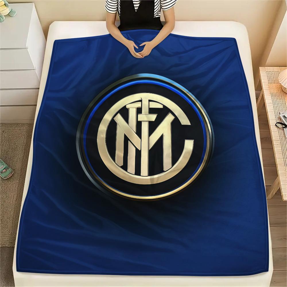 FC Internazionale Milano Flannel Blanket, High Quality Comfortable for All Seasons, Home Decor, Warmth and Comfort