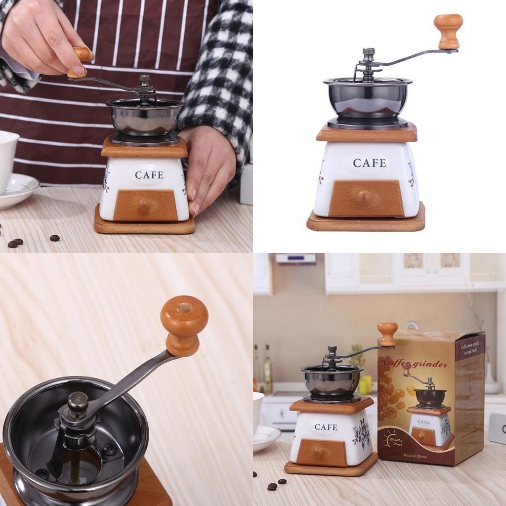 

Elegant Espresso Machine with Adjustable Coarseness Space Saving Hand Operated Grinder Home Coffee Accessories X3UC CN