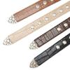 Natural Women's Timeless Belt Contemporary Themed PU Leather Strap Metal Hardware For Stylish Looks