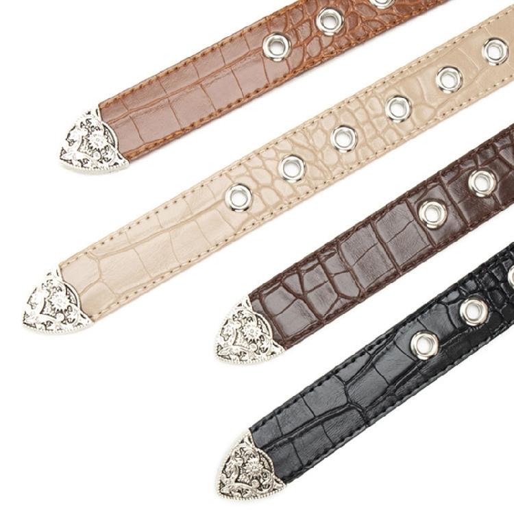 Natural Women's Timeless Belt Contemporary Themed PU Leather Strap Metal Hardware For Stylish Looks