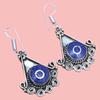 Tibetan Turquoise Lapis Lazuli Nepali Earrings Handmade Jewelry Coral Tribal