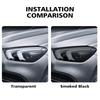 For Mercedes Benz GLA/GLB/GLC/GLK/GLE/GLS Pre-Cut TPU Headlight PPF Smoke Black High Gloss Anti-Scratch Protective Vinyl Wrap