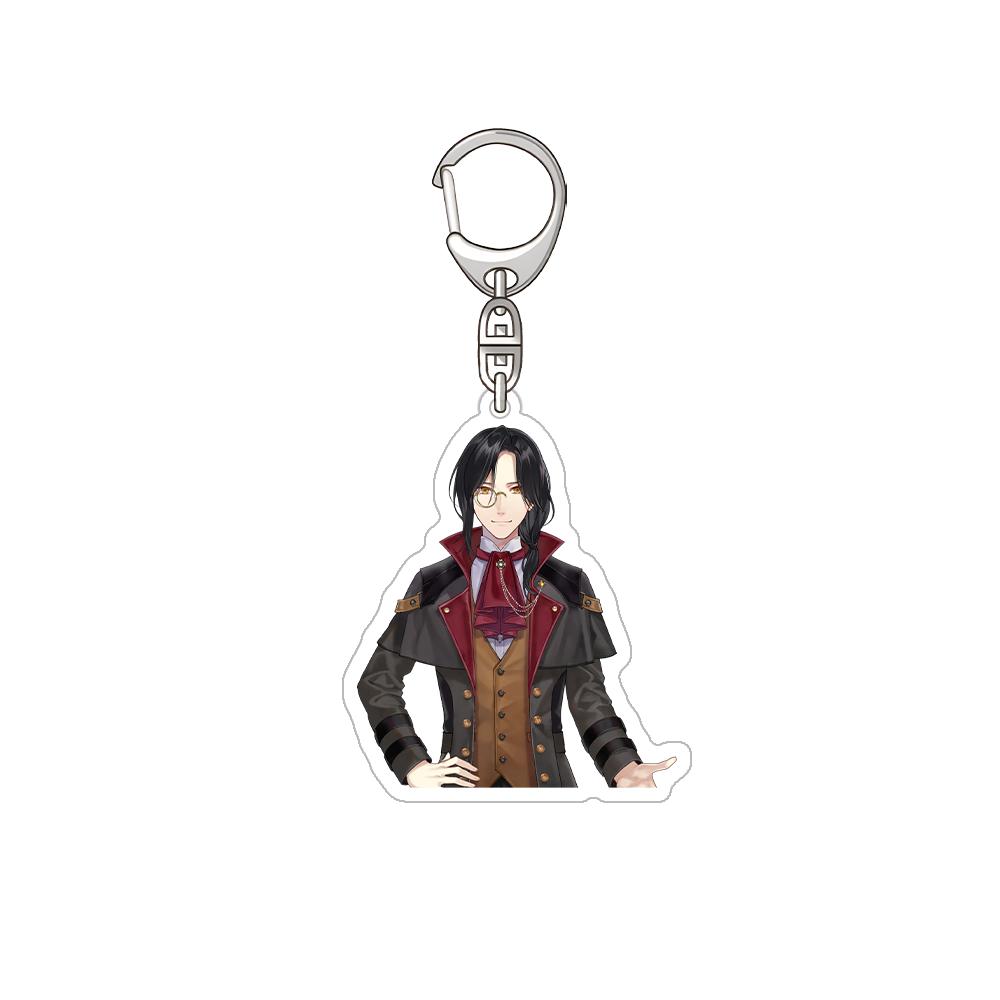 NIJISANJI Shikinagi Akira Genzuki Tojiro KOyanagi Rou Harusaki Air Sister Claire Official Acrylic Keychain Bag Pendant Fans Gift