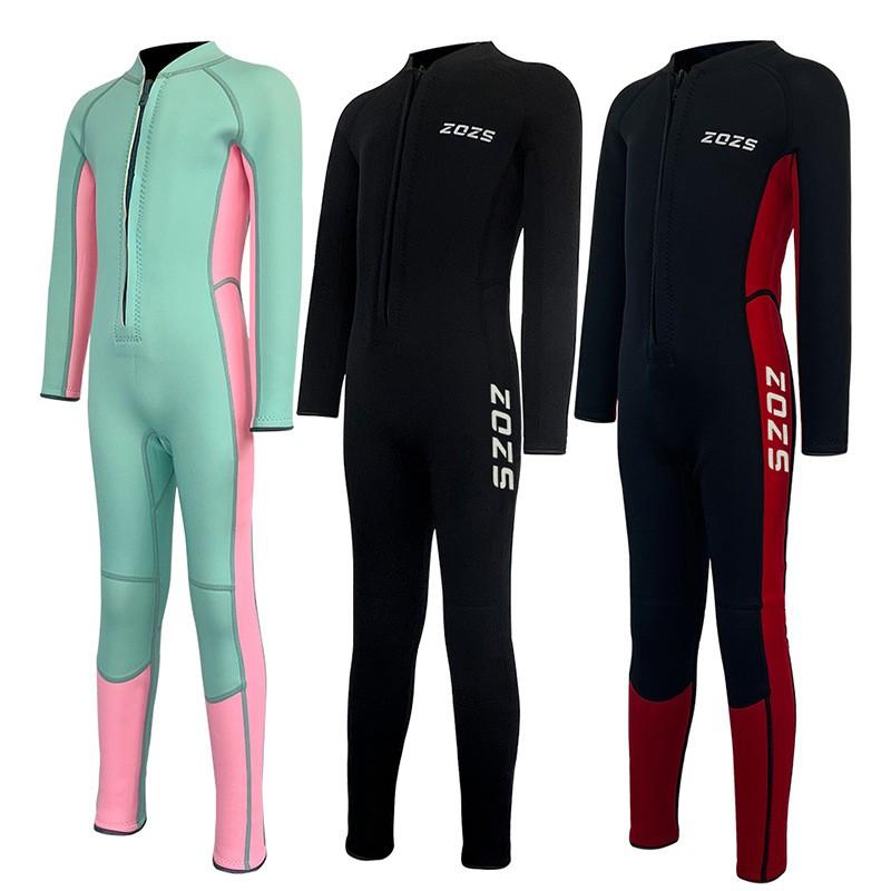 Kids 3mm Neoprene Wetsuit Full Body Rash Guard Snorkeling Surfing Diving Swimming Cold Water Protection