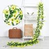 Garden Plants Silk Material Artificial Flowers Petal Design Flower Rattan Faux Hanging Violets Simulation Rattan Outdoor Decor