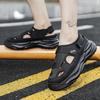 Summer new hollow hole shoes men's beach shoes breathable mesh casual platform sandals