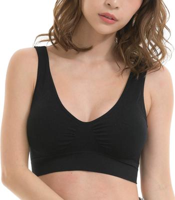 Acore Sports Sports No Breast Small Moisture Quick No No Sports Sports Sports Stress Sexy Sports Sports Large Size [Laurea Core] Women's Bra, Black,