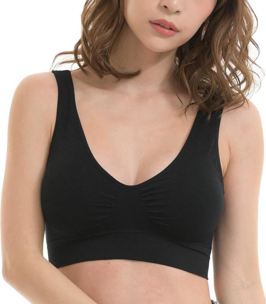 Acore Sports Sports No Breast Small Moisture Quick No No Sports Sports Sports Stress Sexy Sports Sports Large Size [Laurea Core] Women's Bra, Black,