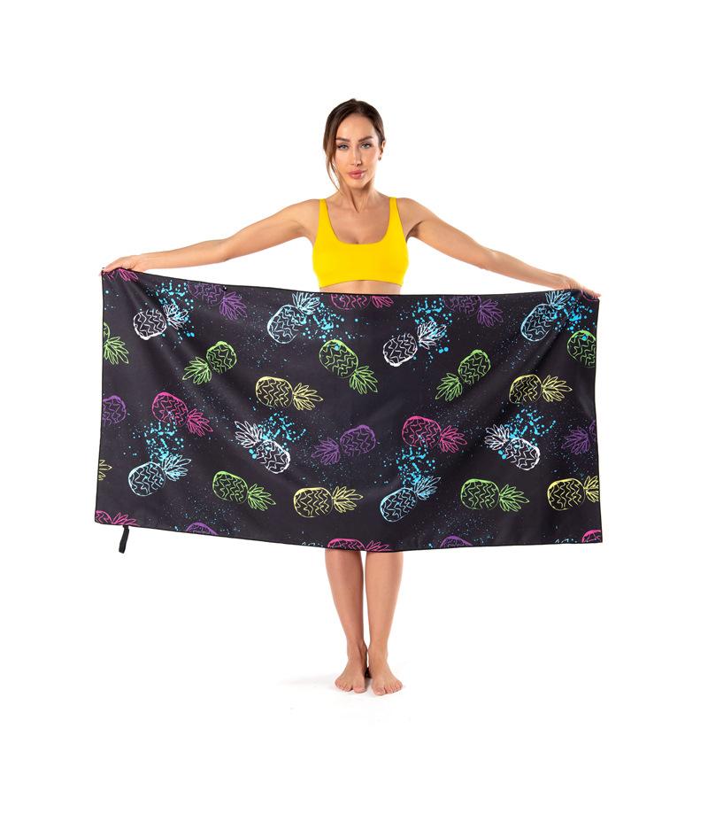 Mikrofaser Druck schnelltrocknendes Badetuch Strandtuch saugfähig Strand doppelseitiges Samt Strandtuch