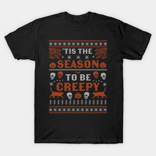 Tis the Season to be Creepy Halloween Ugly Christmas Sweater Made in Australia T 4XL