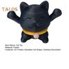 3D Printed Telescopic Cat Figurine Mini Fortune Cat Figure Simulated Animal Model Toy Home Office Bookshelf Desktop Decoration Ornament