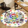 Dandy's World Pattern Round Rug, Indoor/Outdoor Mat, for Picnic, Gameroom, Bedroom, Office, Living Room, Home Decor Carpet, Birthday Gift