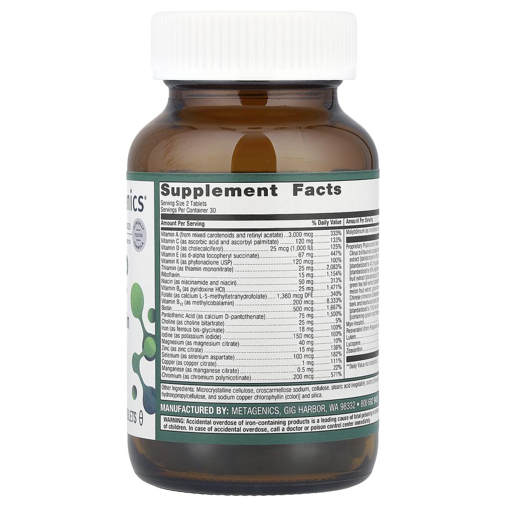 Phytomulti® Multivitamin with Iron, 60 Tablets