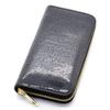 [Revetta] Stingray Leather Long Wallet, Black, Round Zipper, Gold, Galuchat Stingray Leather, Men's Genuine Leather [075-3stw]