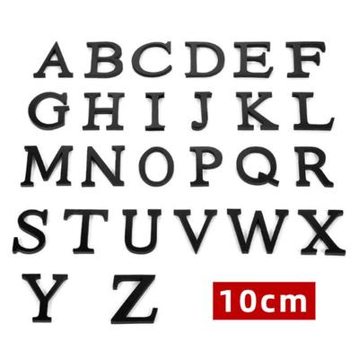 10cm Schwarz 26 Englische Buchstaben DIY 3D Acryl Wandaufkleber Selbstklebend Zuhause Retro Wandkunst Dekor Für Party Hochzeit Weihnachten