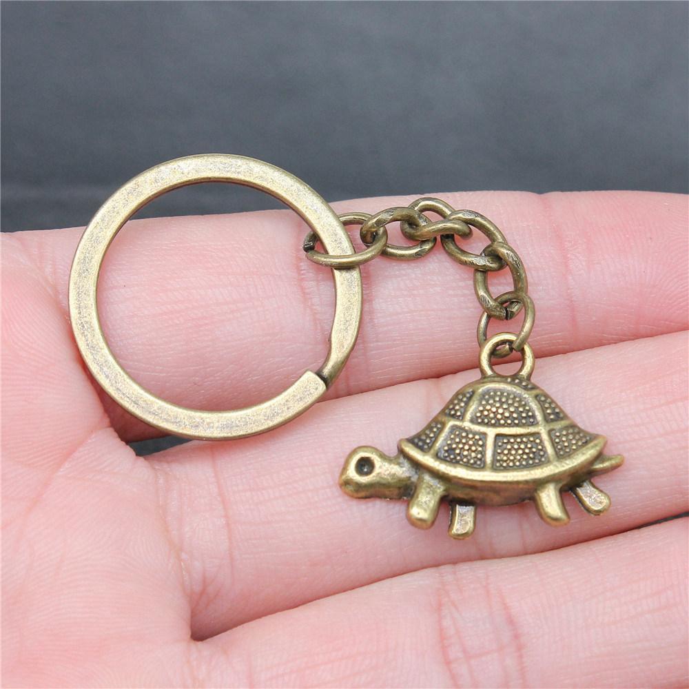 Starfish Shell Turtle Beach Ocean Keychain for Boys Trendy Boho Fathers Day Gift Classic Wallet Accessory