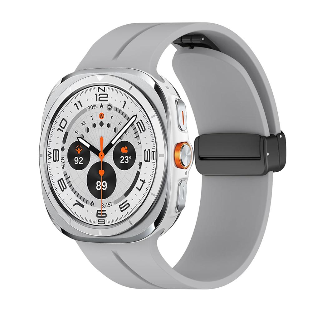 Magnetic Band for Samsung Galaxy Watch Ultra 2 Strap 47mm Sport Silicone Bracelet Correa Galaxy Watch 9 8 8 Classic 40mm 44mm
